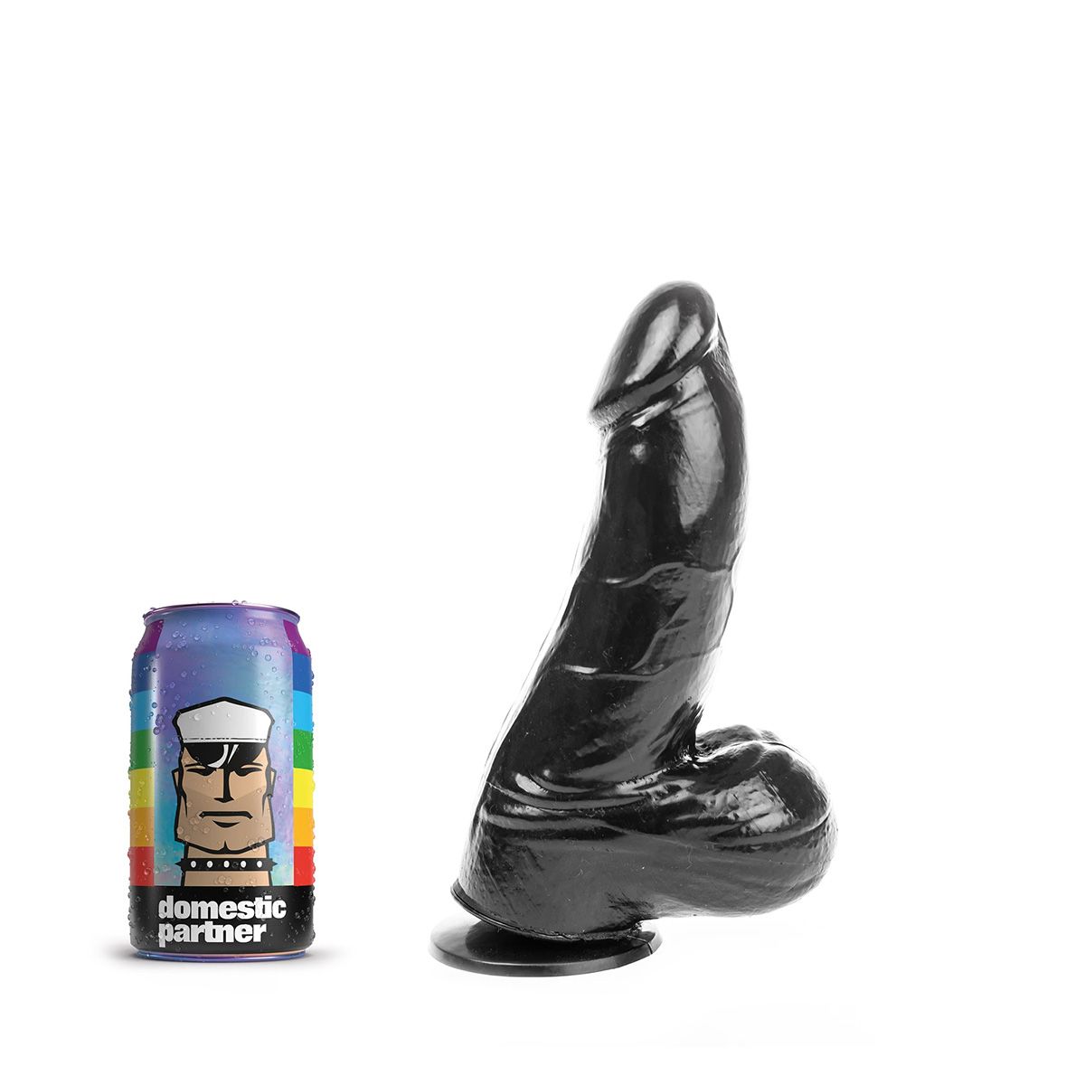 Domestic Partner Dildo Grenadier Zwart Medium - 22 cm