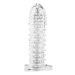 LoveSecret Penis Sleeve 02 Ribbed Transparant - 12.5 cm LoveSecret Penis Sleeve 02 Ribbed Transparant - 12.5 cm