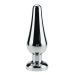 Spartan Steel Aluminium Buttplug met Kristal - Medium