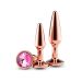 Tapered Training 3-delige Buttplug Set - Roségoud Tapered Training 3-delige Buttplug Set - Roségoud