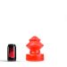 All Black Jan Buttplug Rood - 19 cm