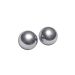 Twee Stalen Ballen - Zilver