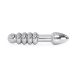Spartan Steel Geribbelde Stalen Buttplug - 18 cm Spartan Steel Geribbelde Stalen Buttplug - 18 cm