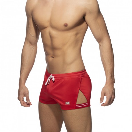 Addicted Side Stripe Short - Rood zijkant