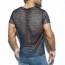 ES Collection Open Mesh T-Shirt - Blauw