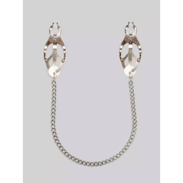 RVS Clover Tepelklemmen met ketting