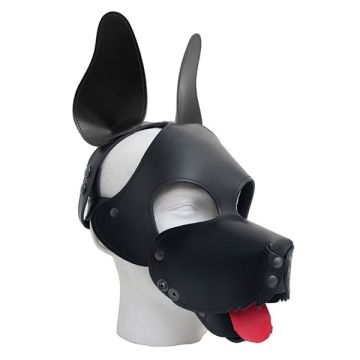 Mister B - Shaggy honden masker zwart* 