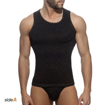 Addicted Omkeerbare Regal Tank Top - Zwart