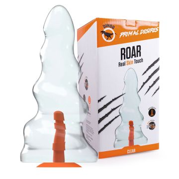 Dinoo Dildo Primal Roar Clear - 38 cm