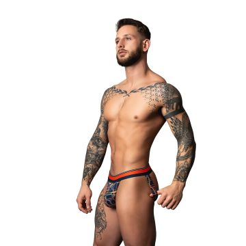Male Power Jock - Blauw Marble