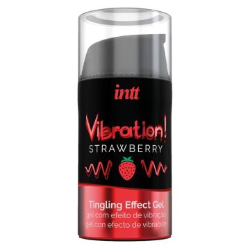 Intt Stimulerende Gel Vibration! - Strawberry 15 ml