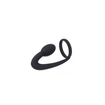 Kiotos Silicone P-Spot Anal Lock - Zwart