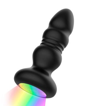 IntoYou Vibrerende en Stotende Buttplug met Afstandsbediening - Krax