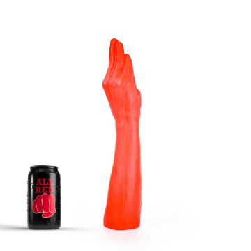 All Black Julian Fist Dildo Rood - 37 cm