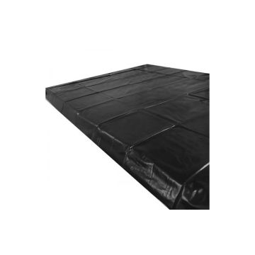 O-Products Bed Sheet Cover Dun Zwart - 220 cm x 130 cm