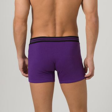 DIM Ceinture Soft Touch Boxershort 2 Pack Aubergine Zwart