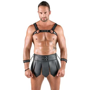 Svenjoyment Gladiatorrok en Borsttuig Set - Zwart