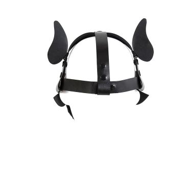 Puppy Masker PU-leer - Zwart