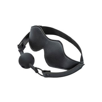 CalExotics BDSM Oog Masker met Ball Gag - Zwart