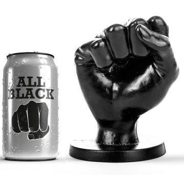 All Black Fist Plug Zwart - M