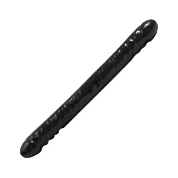Veined Dubbele Dildo -Zwart