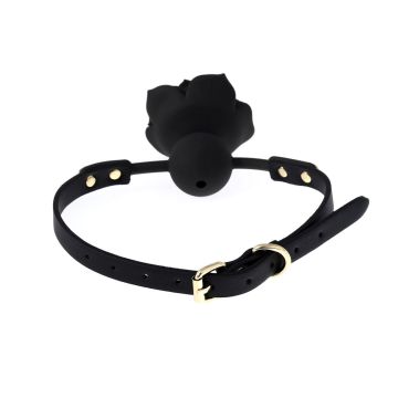 BDSM Gag Rose - Zwart