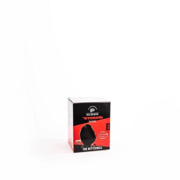 All Black Steroid Buttplug The Kettlebell Zwart - 18 cm