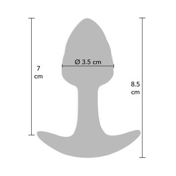 Crystal Buttplug Small - Roze