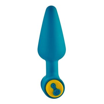 Dreamtoys Buttplug met Vibrerende Bullet Wave Buzzer - Blauw