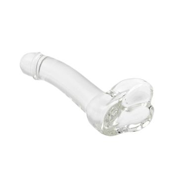 Kiotos Glazen Dildo Smooth Penis Transparant - 17 cm
