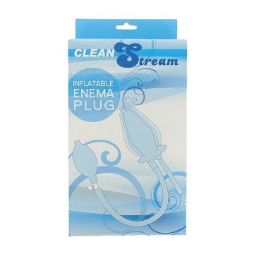 CleanStream - Opblaasbare anaaldouche zwart