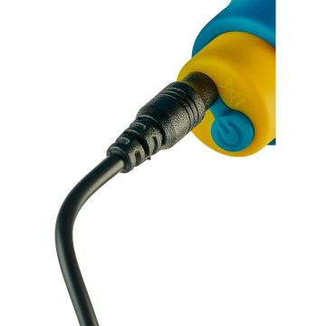 Dreamtoys Buttplug met Vibrerende Bullet Wave Buzzer - Blauw