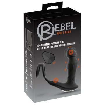 Rebel Vibrerende Prostaat Plug Met Buigfunctie