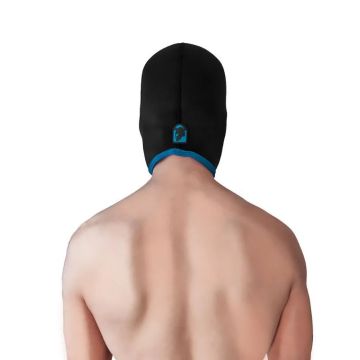 BRUTUS Blind Neopreen Face Fucker BDSM Masker - Zwart/Blauw
