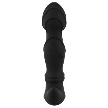 Anos Prostaatvibrator met Bewegende Ringen - Zwart