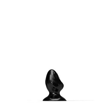All Black Steroid Buttplug The Kettlebell Zwart - 18 cm