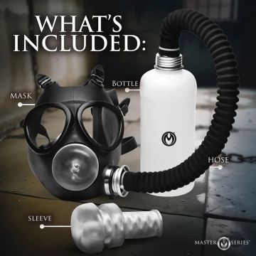 Gasmasker Set Overload Stroker - Zwart