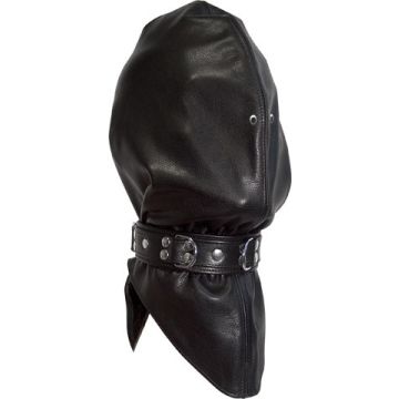 Mister B Hoofdzak met Halsband en Neusgaten - Zwart