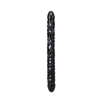 Veined Dubbele Dildo -Zwart