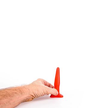 All Black Rick Butt Plug Rood - 12 cm