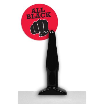 All Black Rick Butt Plug Rood - 12 cm