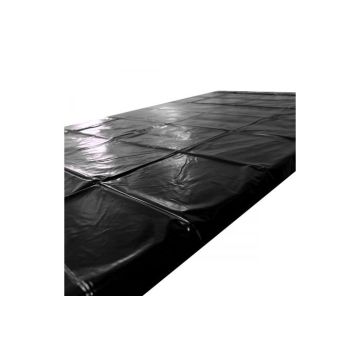 O-Products Bed Sheet Cover Dun Zwart - 220 cm x 130 cm