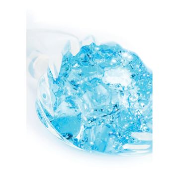 Crystal Buttplug Large - Blauw