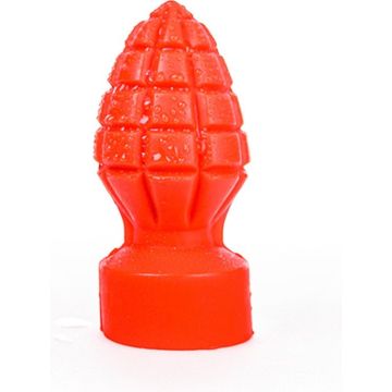All Black Liam Buttplug Rood - 12 cm