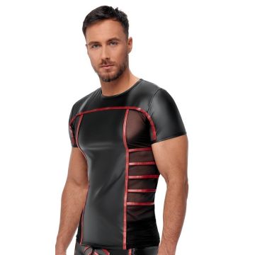 NEK Nauwsluitend T-Shirt - Zwart/Rood