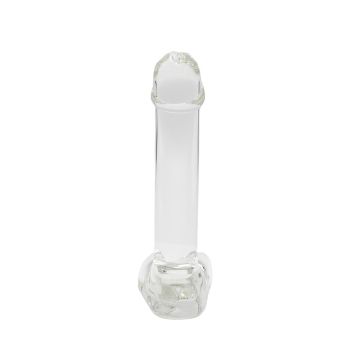 Kiotos Glazen Dildo Smooth Penis Transparant - 17 cm