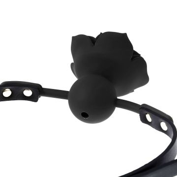 BDSM Gag Rose - Zwart