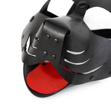 Puppy Masker PU-leer - Zwart
