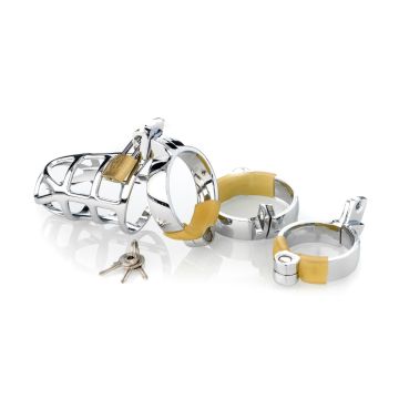 Metalen Peniskooi met drie ringen