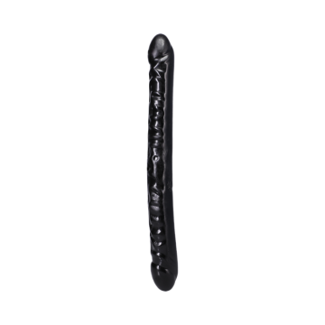 Veined Dubbele Dildo -Zwart